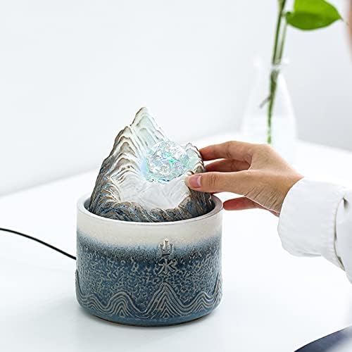 Ceramic Tabletop Water Fountain for Home Decor