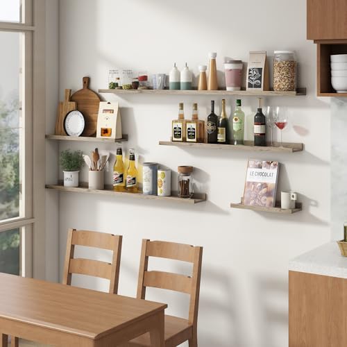 FLYJOE Floating Picture Ledge Shelves Set of 8
