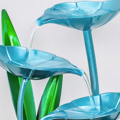 Golden Tabletop Fountain with Flowing Water Decoration