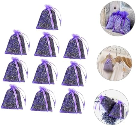 PRETYZOOM 10pcs Lavender Sachets for Closet Freshening