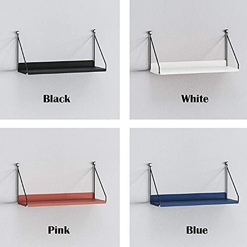 Red Decorative Metal Floating Wall Shelf