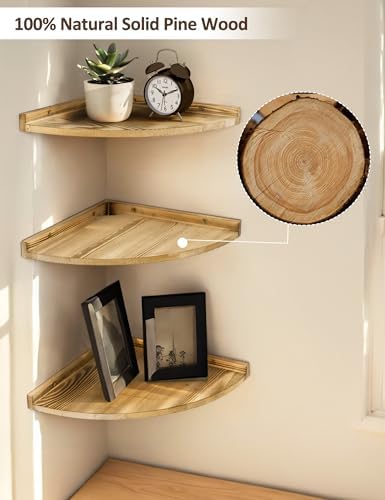 Godimerhea Corner Shelves Wall Mount 12x12 Inch