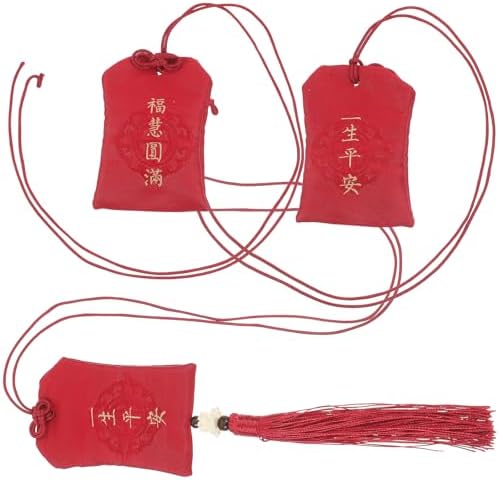 LUOZZY 3pcs Fabric Charm Bag Portable Fragrance Sachet with Tassel