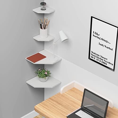 WELLAND 7-Inch Floating Corner Shelves Set of 2