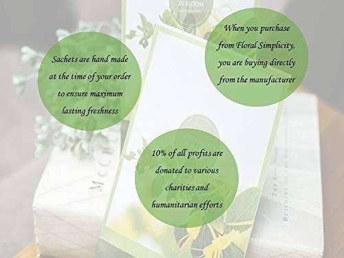 Floral Simplicity Latte Scented Sachets Pack of 3