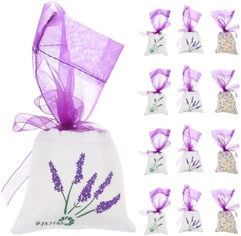 LOGOFUN 15pcs Breathable Mesh Sachet Bags - Purple