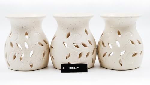 Hosley Elegant Ceramic Oil Warmers Set of 3