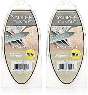 Yankee Candle Lot 2 Sage Citrus Wax Melts