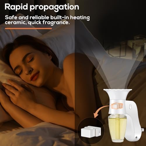 2PCS Wall Fragrance Plug with Light and Control