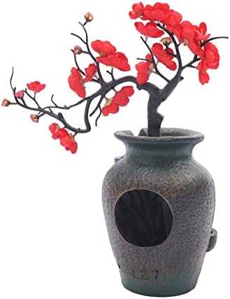 Decorative Indoor Tabletop Fountain with Simulation Tree Flowers