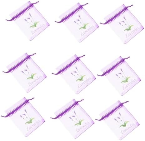 50pcs Lavender Sachet Bags with Drawstring for Home and Kitchen