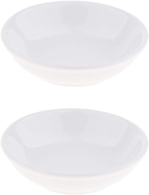2 Pcs 38 Inch Round Ceramic Dish for Electric Burner Warmer