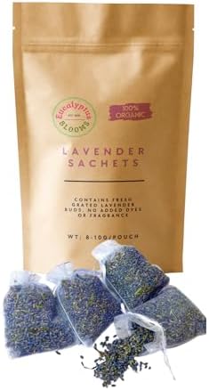 12 Organic Lavender Sachets for Home Freshness