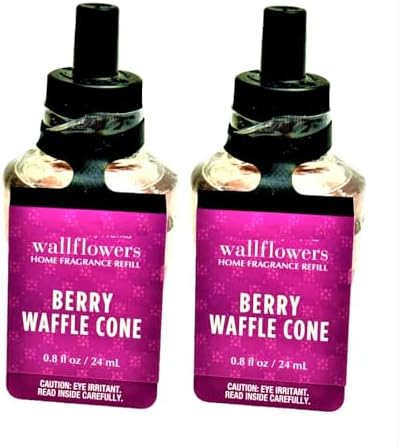 Bath and Body Berry Waffle Cone Wallflowers Purple Refill Set of 2