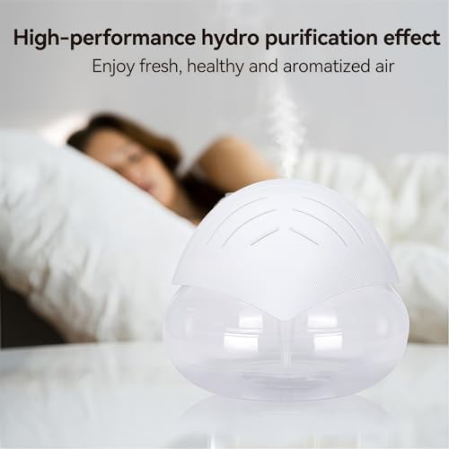 Air Purifier with 4 Bottles of Perfume Blue LED Night Light