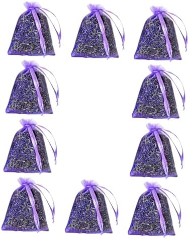 Vaguelly 10pcs Lavender Sachets for Home Wardrobe and Closet Fresheners