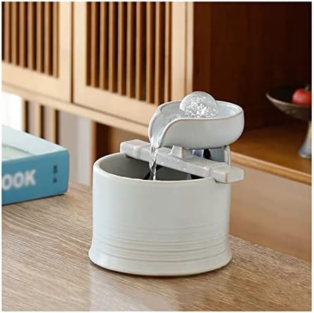 Mini Ceramic Tabletop Fountain with Animal Horse Design