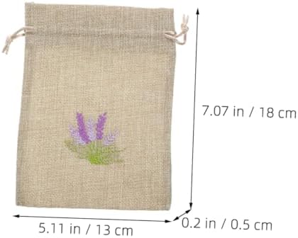 VOSAREA 5pcs Refillable Lavender Sachet Bags for Home Fragrance