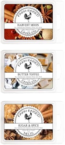 Farm Raised Candles Fall Harvest 3 Pack Soy Wax Melts