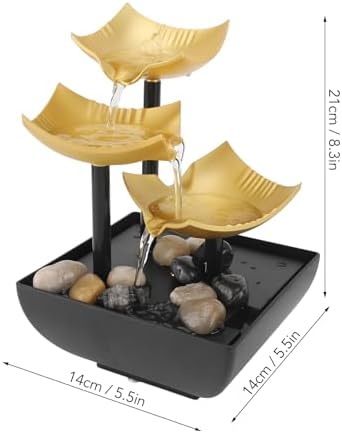 3 Tier Desktop Fountain with LED USB Light
