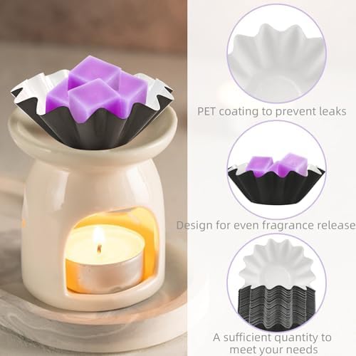 50 Pcs Reusable Wax Melt Liners For Electric Warmers