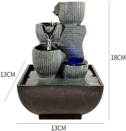Relaxing Tabletop Fountain With LED Light