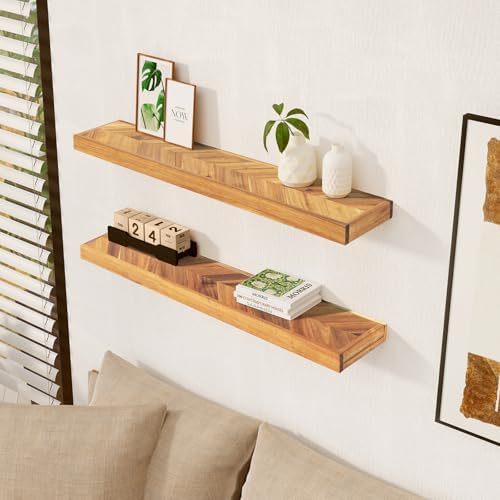 48 Rustic Farmhouse Floating Shelves Set of 2