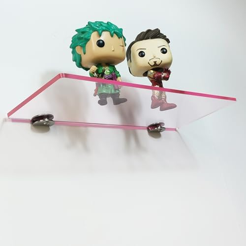 Small Floating Shelves 12x4 Inch Pink 2 Pcs