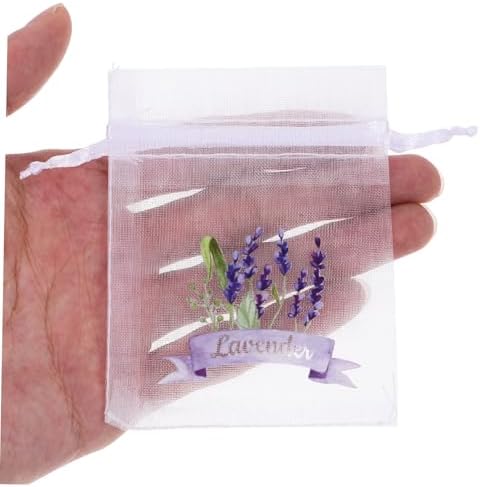 Ciieeo 20pcs Empty Drawstring Sachet Pouches for Lavender
