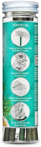 Scentsicles O Christmas Tree Scented Ornaments with Hooks - 2 Bottles 12 Sticks Total