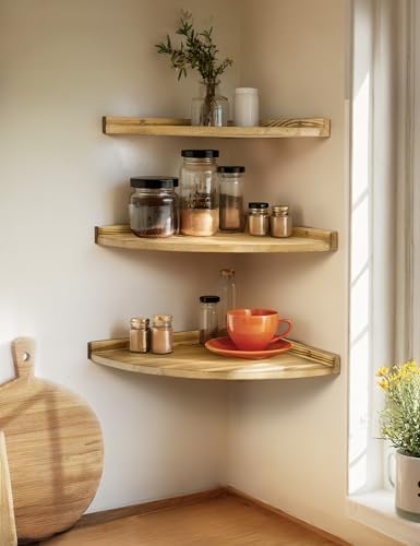 Godimerhea Corner Shelves Wall Mount 12x12 Inch