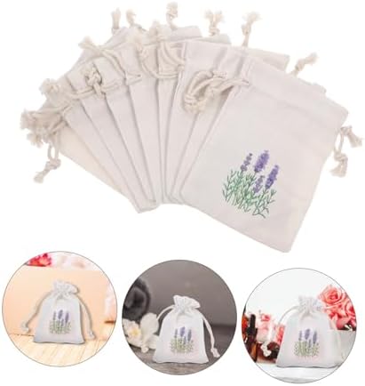 Mobestech 10pcs Drawstring Lavender Sachet Bags for Home Aroma Storage