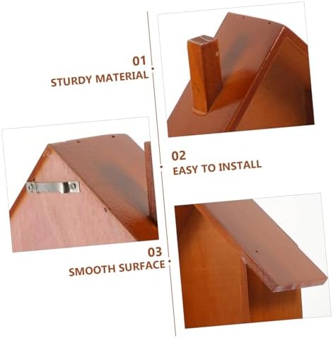 Wooden Floating Wall Shelf Decorative Storage Corner Mount