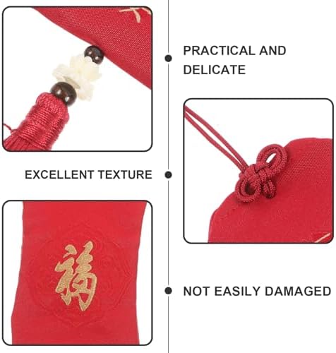 LUOZZY 3pcs Fabric Charm Bag Portable Fragrance Sachet with Tassel