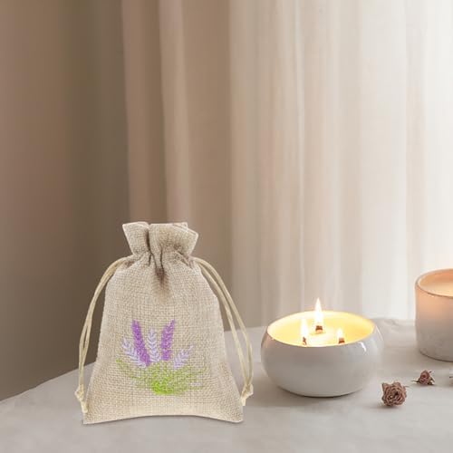 10 Pack Reusable Drawstring Sachet Bags for Home Fragrance