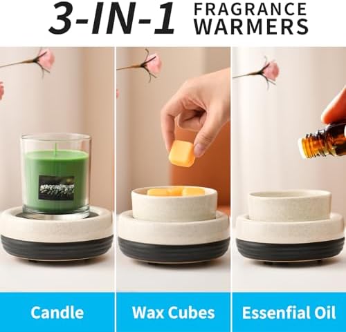 Stylish Ceramic Candle Wax Melter for Home Fragrance