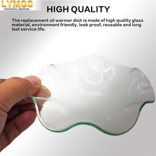 LYMGS 45 Inch Glass Wax Melt Warmer Dish