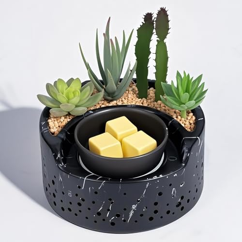 Ceramic Wax Melt Warmer 4-in-1 with LED Light
