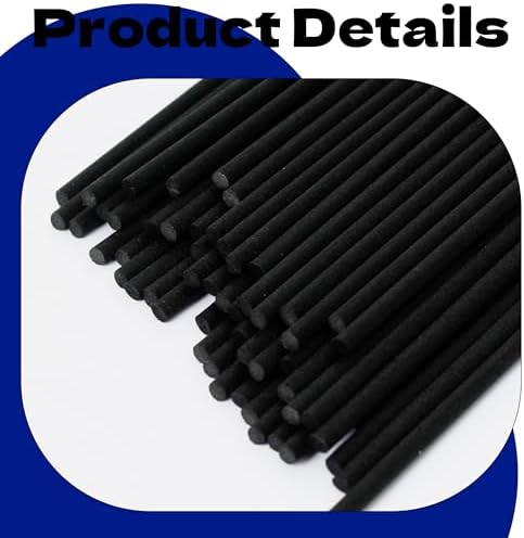Black Fibre Reed Diffuser Sticks 50pcs