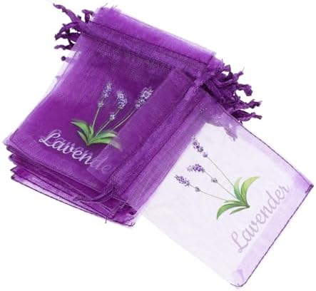 PRETYZOOM Organza Gauze Lavender Sachet Bags