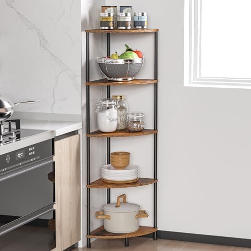 Greatseas 5 Tier Tall Corner Plant Stand Shelf