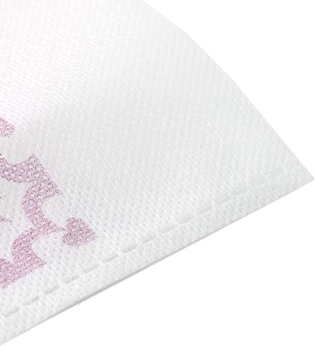 QQ Studio 100 Pcs White Non-Woven Heat Seal Sachet Pouch 315x433 Inch
