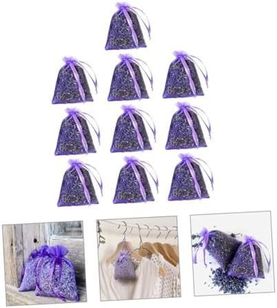 PRETYZOOM 10pcs Lavender Sachets for Closet Freshening
