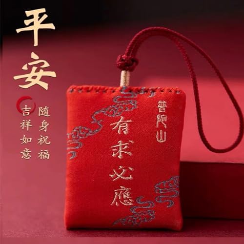 Blessing Bag Talisman Red Pendant Minimalist Decor