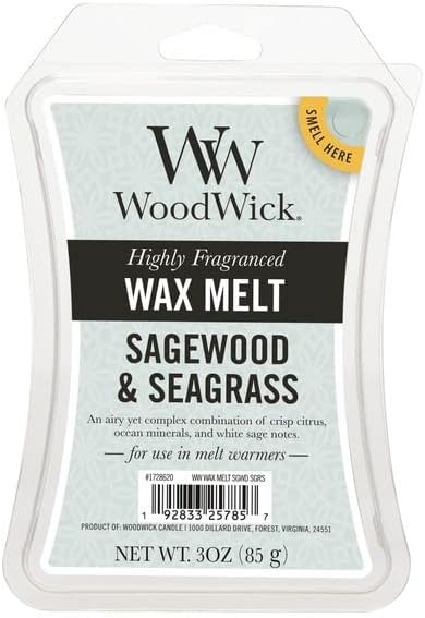 WoodWick 3 oz Wax Melt Sagewood Seagrass