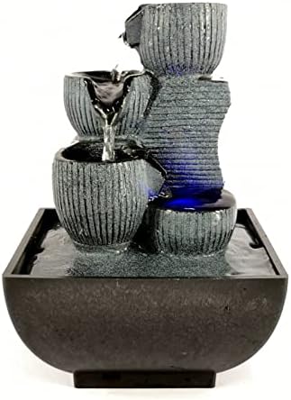 Relaxing Tabletop Fountain With LED Light