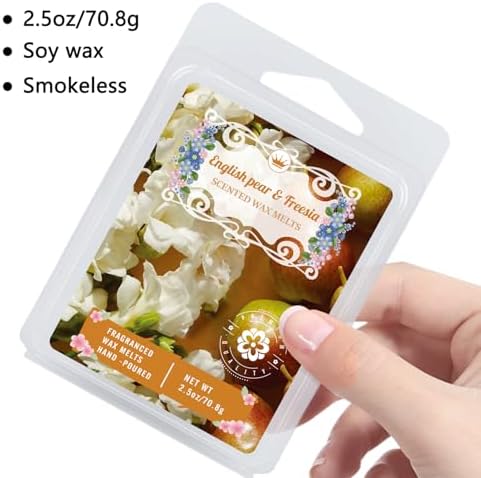 8 Natural Soy Wax Fire-Free Aromatherapy Cubes Gift Box