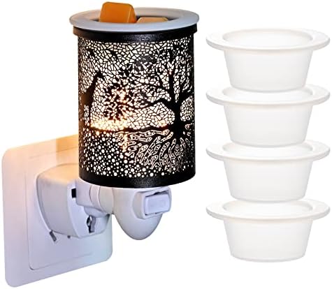 ASAWASA 4 Pcs Silicone Wax Warmer Liners Reusable