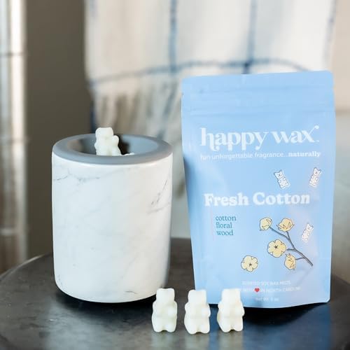 Happy Wax Fresh Cotton Scented Bear Wax Melts - 8 oz Pouch