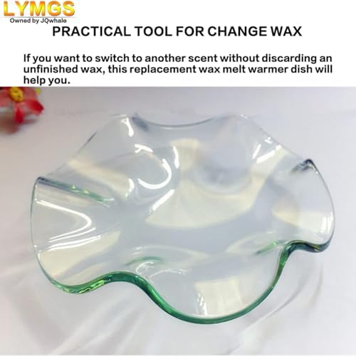 LYMGS 45 Inch Glass Wax Melt Warmer Dish